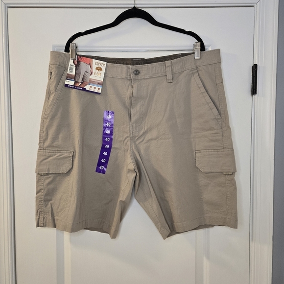 Copper & Oak Other - Copper & Oak Venture Ripstop Cargo Shorts Size 40 Inseam 10" Tan Flex Waist